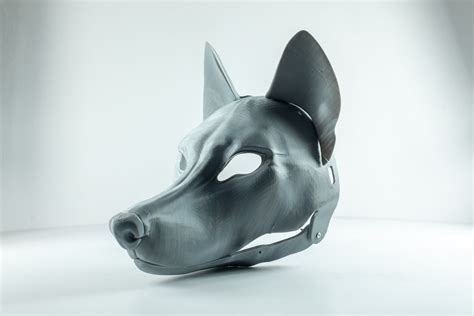 3d printed wolf mask